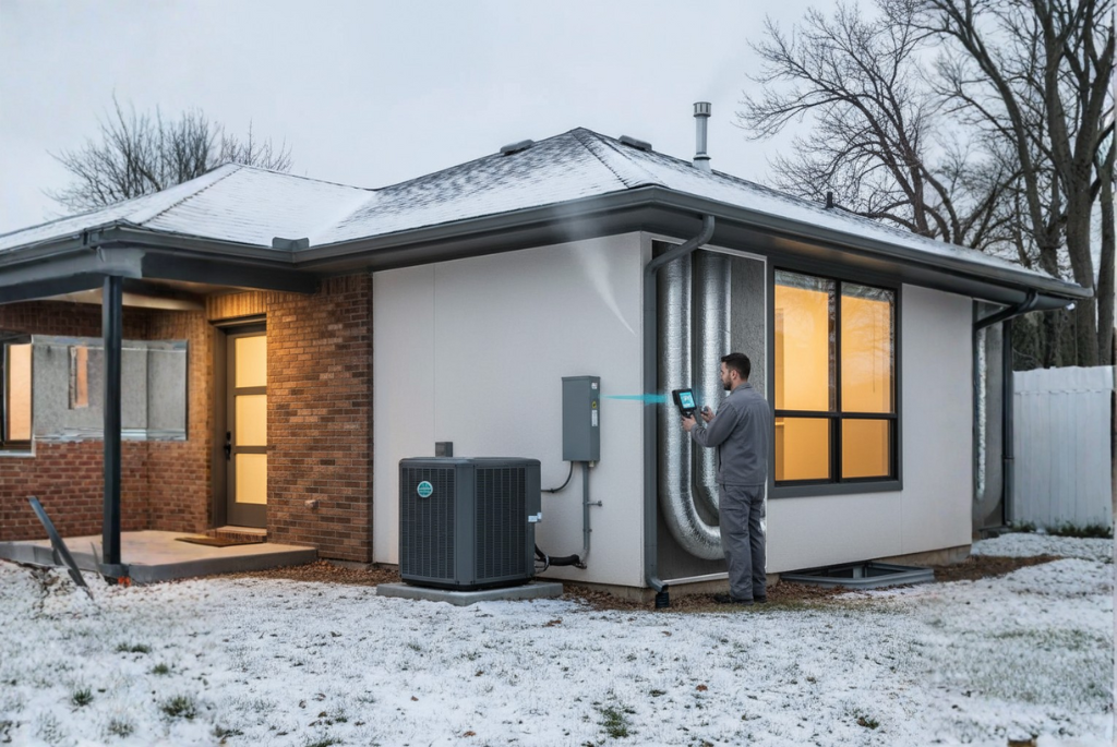 Featured image: Denver home with new heat pump, duct and insulation upgrades, symbolizing comfort and energy savings